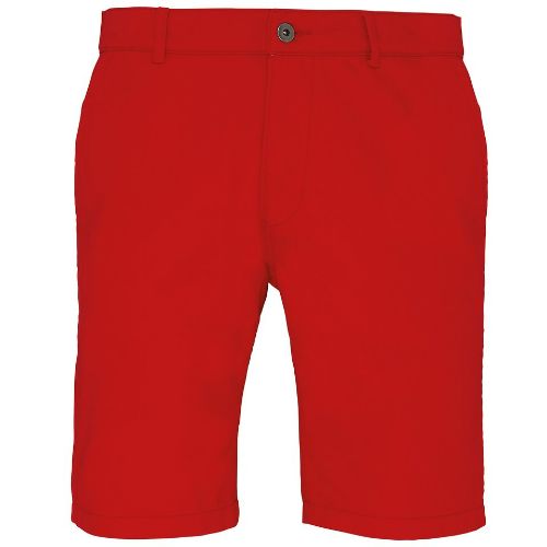 Asquith & Fox Men's Chino Shorts Cherry Red